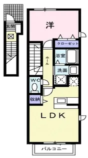 エクレール沖野上【0201号室】の間取り