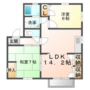 パークコート【201号室】の間取り
