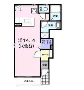 クラールエーリ【101号室】の間取り
