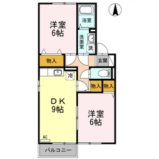 グレイス・クレセント C棟【202号室】の間取り