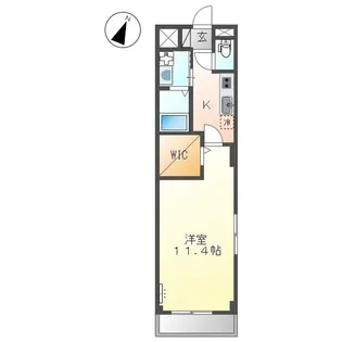 ウィンドワード【201号室】の間取り