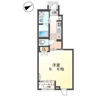 ペント・リブレ【107号室】の間取り