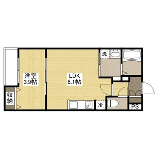 月光福山城下【202号室】の間取り