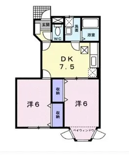 ファミール・ハイムA【102号室】の間取り