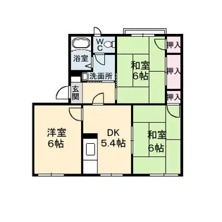 ハイライズ羽原【201号室】の間取り
