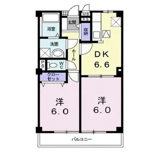 リヴィエールA【101号室】の間取り