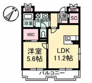 NFツインズ B棟【301号室】の間取り