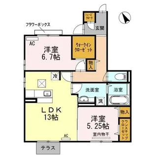 アダージオ【101号室】の間取り