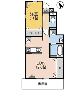 フェリックス【102号室】の間取り