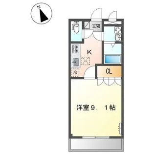アルファルド【105号室】の間取り
