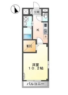 グランコスモB【201号室】の間取り