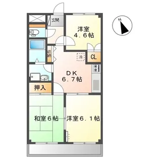 サンライズ・U【205号室】の間取り