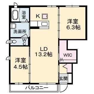 クレセオ C棟【101号室】の間取り