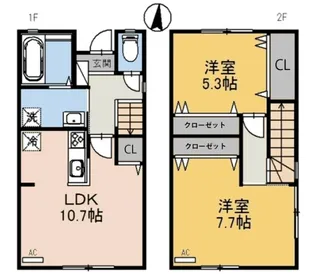 マーベラスB【106号室】の間取り