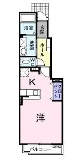 エヴァーグリーンB【102号室】の間取り