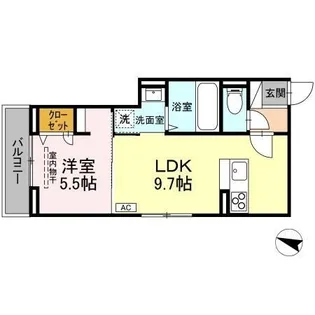 ラ ヴィータ【201号室】の間取り