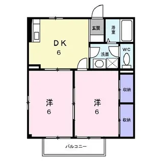 悠コーポ【202号室】の間取り