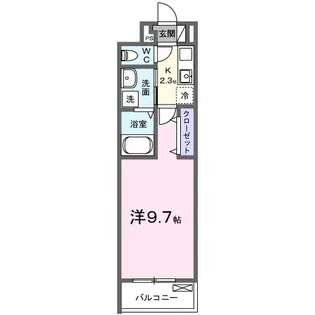 サンクレール【302号室】の間取り