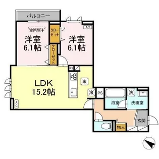 ボン・メゾン東福山【1階】の間取り