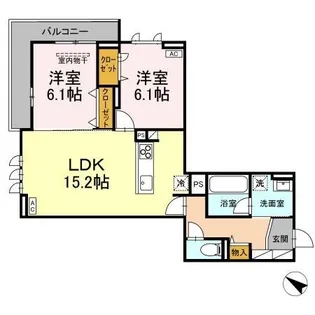 ボン・メゾン東福山【2階】の間取り