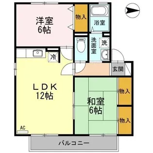 ハイカムール高須【101号室】の間取り