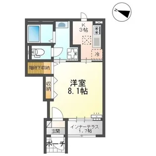 サクラローレル【102号室】の間取り