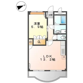 メゾン グロワール【202号室】の間取り