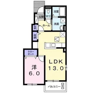 イルシオン【101号室】の間取り