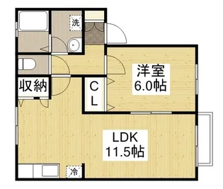 サンシティエキヤA【201号室】の間取り