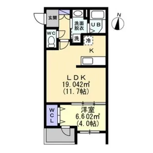 ル シエル ブルー【204号室】の間取り