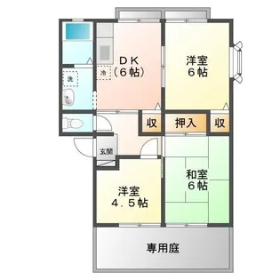 サンビレッジ西深津 A【101号室】の間取り