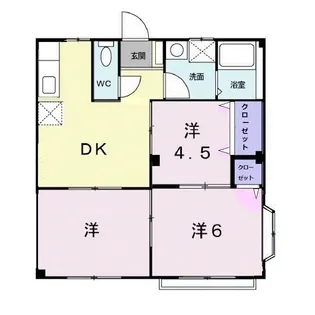 エルディムかきはら【201号室】の間取り