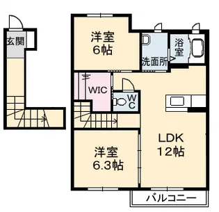 グランドメゾン仲 壱番館【202号室】の間取り