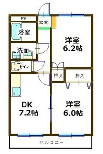 ラフィーネ S【105号室】の間取り