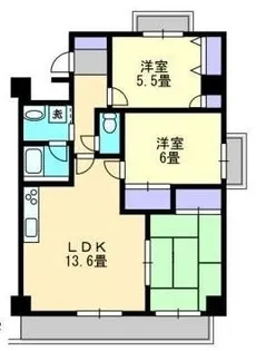 西町ロイヤルスクエア【902号室】の間取り