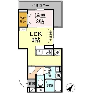 D-residence多治米東N【202号室】の間取り