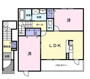 サンモール K【202号室】の間取り