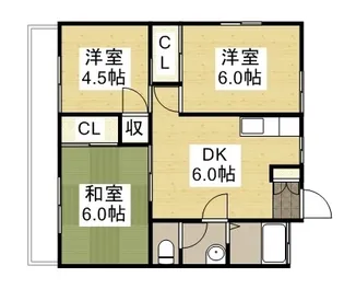 コーポ田上【201号室】の間取り