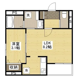 月光福山東壱番館【110号室】の間取り