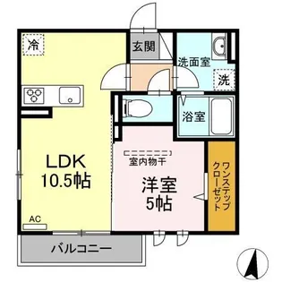D-room霞町【303号室】の間取り