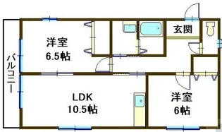 レトア桜丘【201号室】の間取り