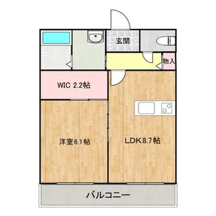 Lines【104号室】の間取り