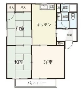 ポルテ野上【203号室】の間取り