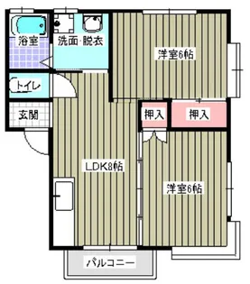 ミレニアム榮【102号室】の間取り