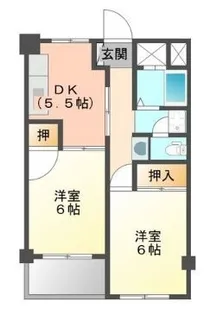 レジデンス霞町【605号室】の間取り
