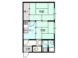 北美台ハイツ【201号室】の間取り