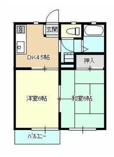 コーポななし【D号室】の間取り