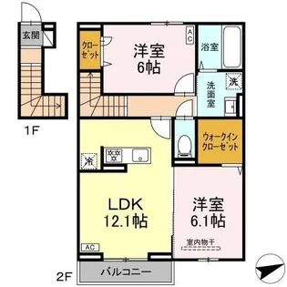 サニーコート木之庄【201号室】の間取り