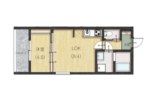 plano南蔵王【101号室】の間取り
