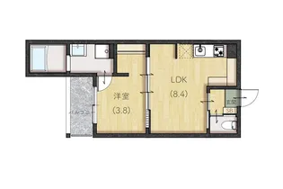 plano南蔵王【203号室】の間取り